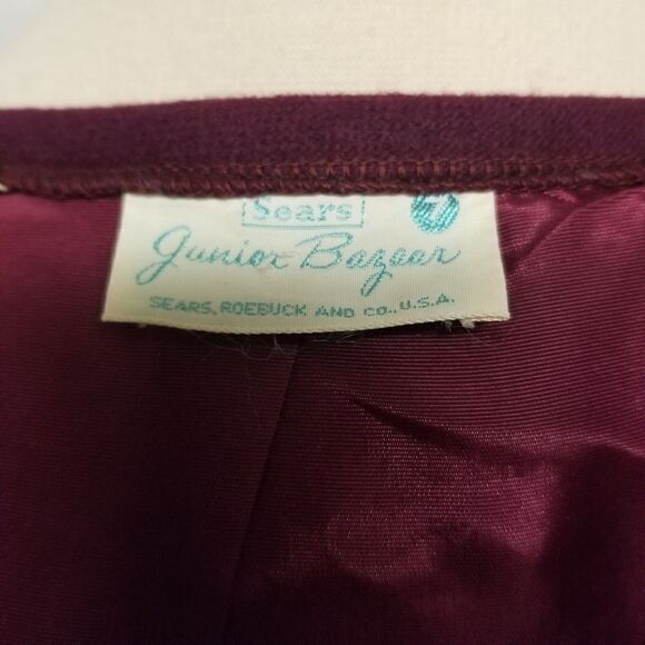 Vintage 60s Tartan Plaid School Girl Uniform Blazer Skirt Sears Roebuck XS - Picture 5 of 7